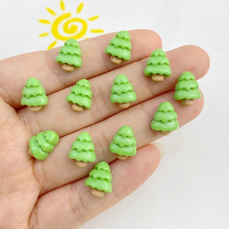 30Pcs New Cute Resin Mini Bee Tree Strawberry Sun Flatback Ornament Jewelry Making Manicure Hairwear Accessories