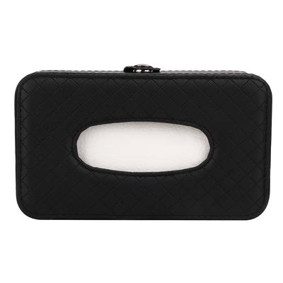 Car Tissue Box PU Leather Rear Seat Sun Visor Sunroof Paper Napkin Case Holder