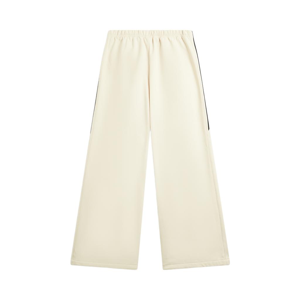 Li Ning Sports Lifestyle Series Fleece Warm Letter Fashion Versatile Sports Casual Pants Women bottoms AYKVC34-2