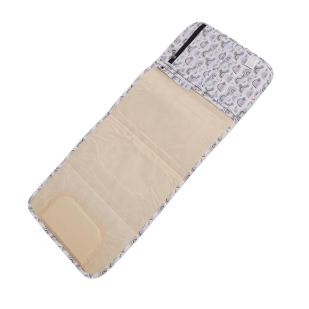 Diaper Changing Pad Rainbow Pattern Waterproof Portable Multifunctional Nylon Baby Changing Mat