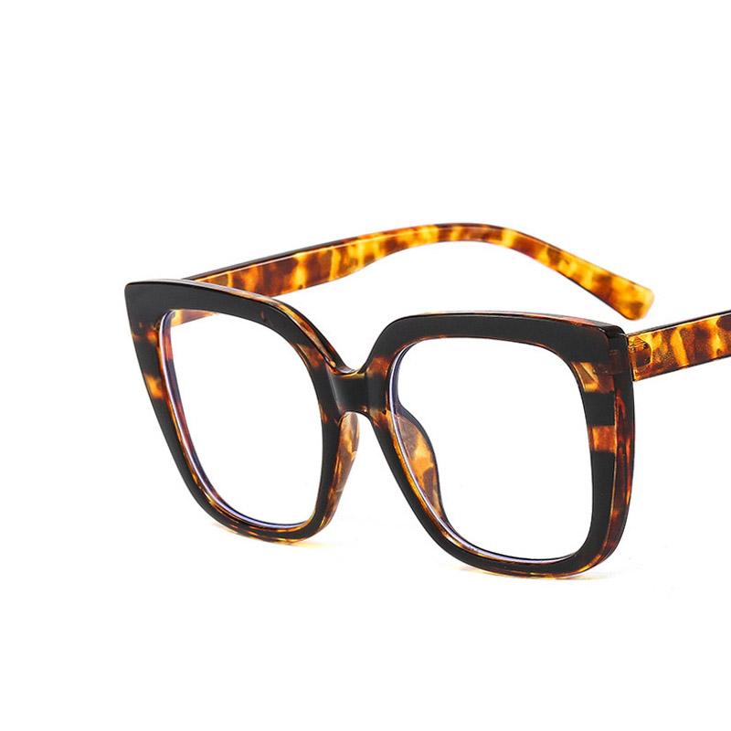 Rainbow Square Flat Light Mirror Large Frame Glasses Package Flower Stylish Accessory for Women