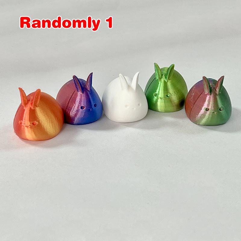 

1/4pcs Durable Handmade 3D Printed Bunny Figurines, Perfect Kid s Gift for Easter Table Decoration