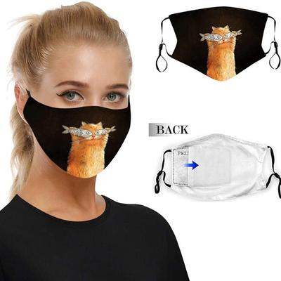 Clown Mouth Reusable Washable Face Scarf Windproof Mouth Guard Includes 2pcs Filters