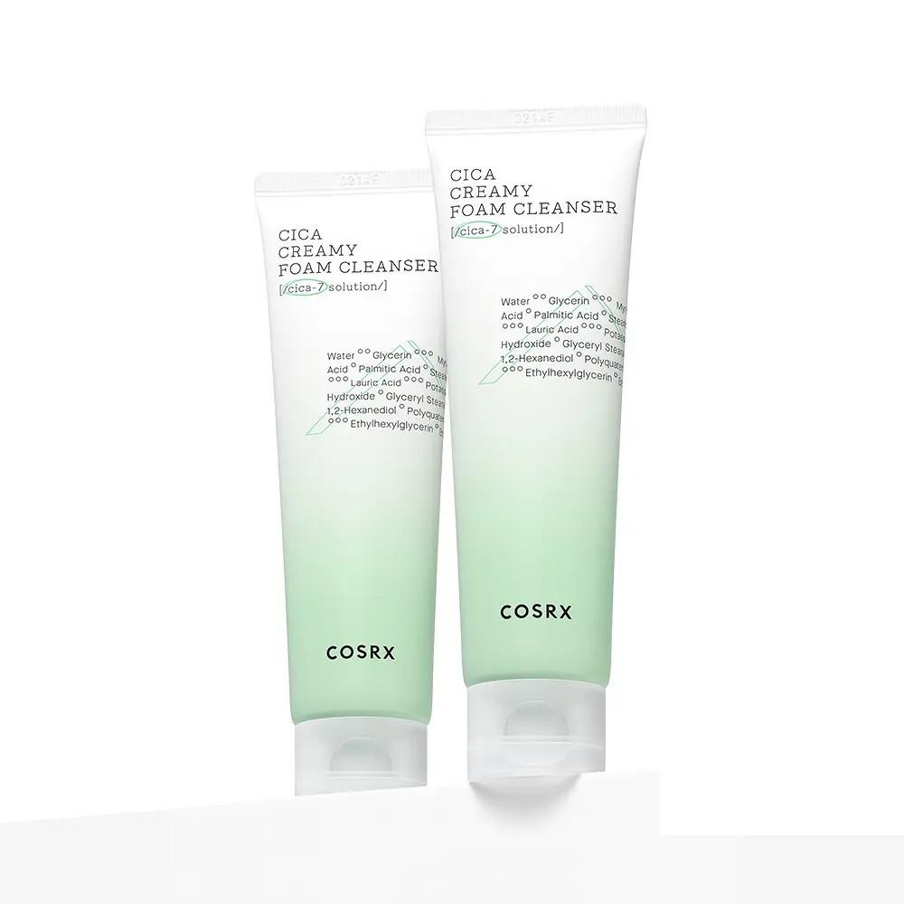 COSRX Pure Fit Cica Creamy Foam Cleanser 150ml ×2 Set Soothing Centella Korean Face Wash