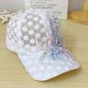 Summer Thin Embroidery Flower Mesh Breathable Baseball Cap Lace Peaked Cap Women's Korean-Style Trendy Sun Protection Sun Hat
