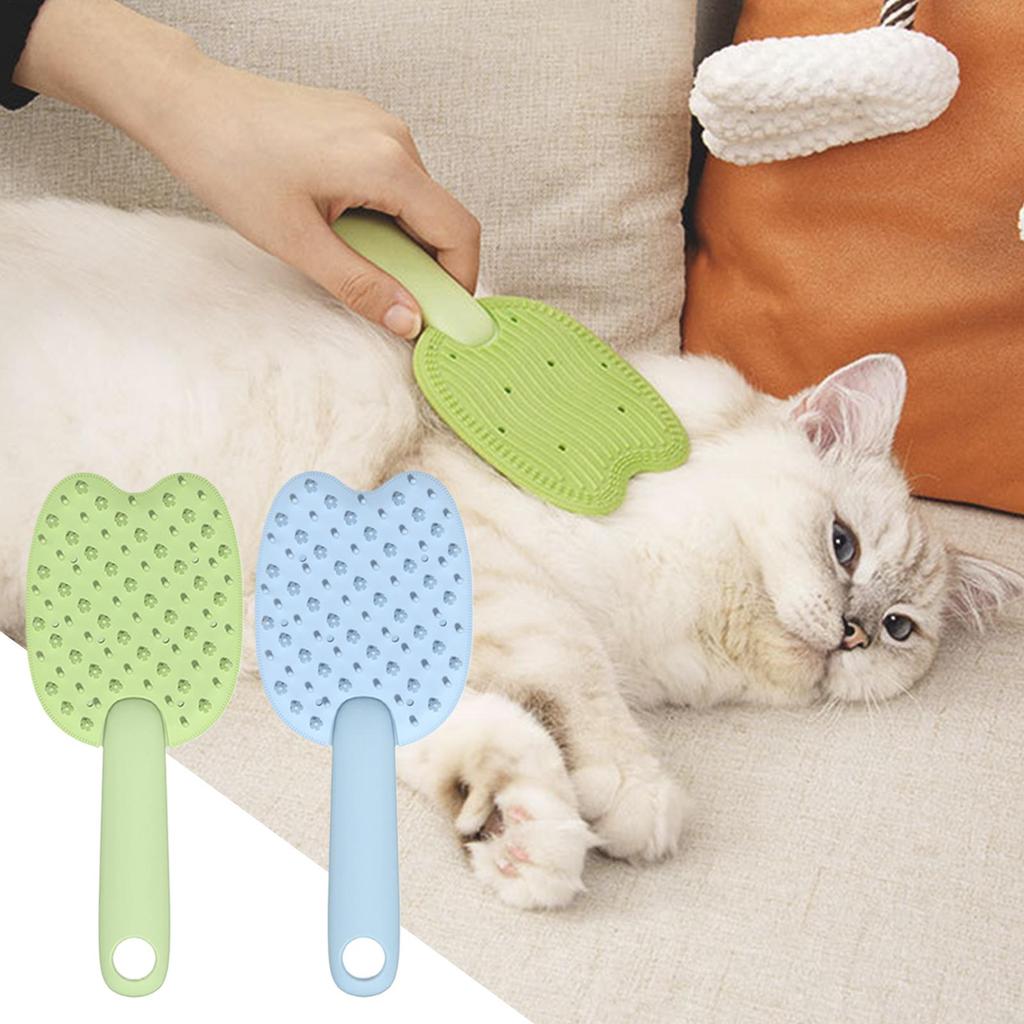Cat Hair Brush 2 Pieces Massage Soothing Multifunctional Pet Supplies Cat Dematting Comb for Home Dormitory Holiday Birthday