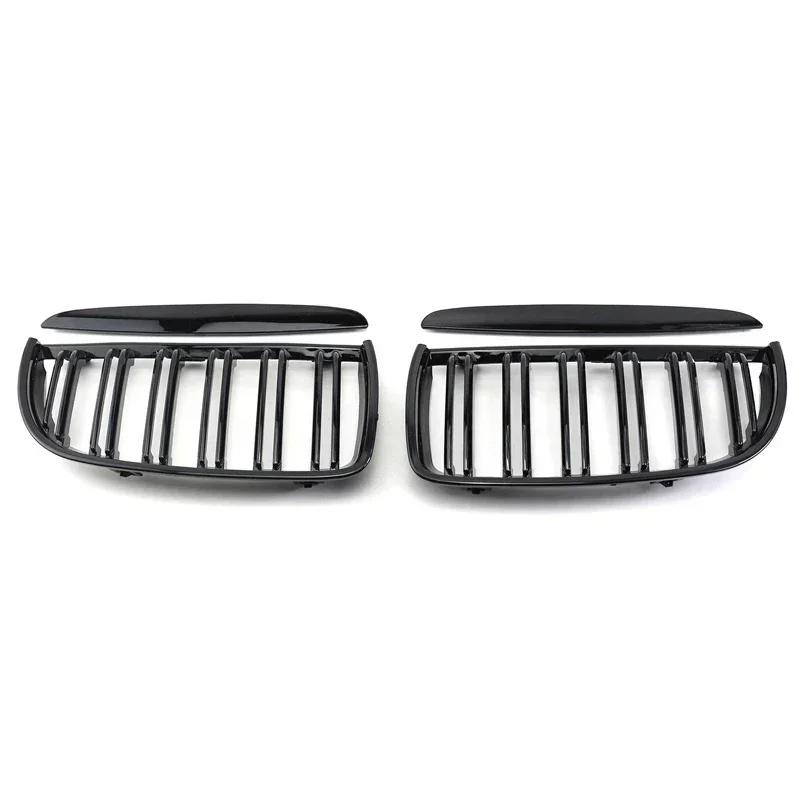 

For BMW 2005-08 E90 E91 323i 328i 335i Front Kidney Grille Grill Compatible M-Color Gloss Black