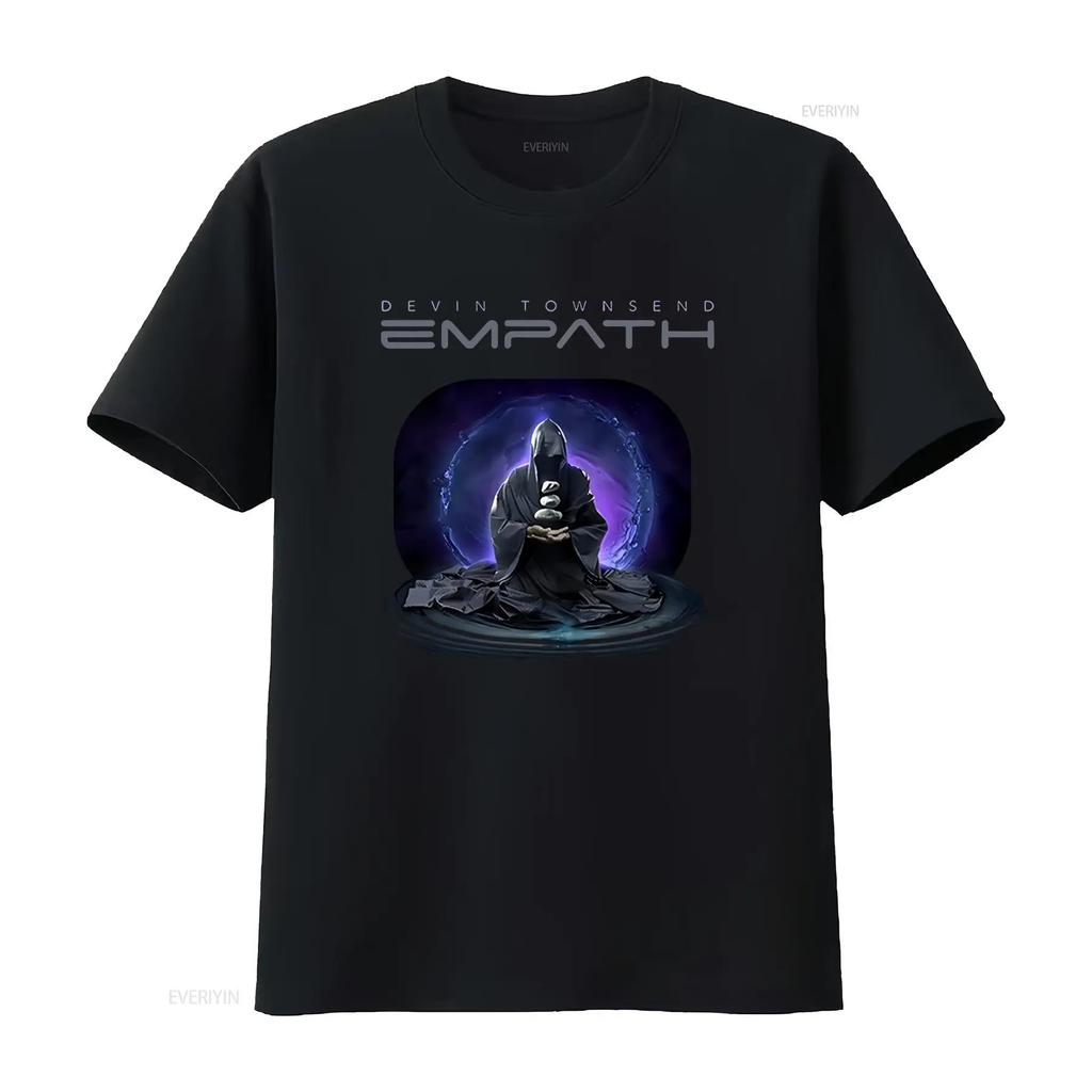 Devin Townsend Meditazione Maglietta Nera UFFICIALE vintage Lavata Casual Comoda moda Unisex Versatile uomo Stiloso