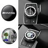 Car Sticker 29mm Car Central Control Multimedia Button Cover Trim Knob Sticker For Mercedes Benz AMG GLC C CLA GLA W205 W211 W21