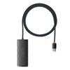Hub 4W1 Baseus Lite Series Usb Do 4X Usb 3.0 1M (Czarny)