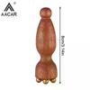Mini Lotus Seedpod Brass Bead Wood Facial Gua Sha Eye Facial Point Massager Relaxatiow Meridians Acupoint Massage Tool