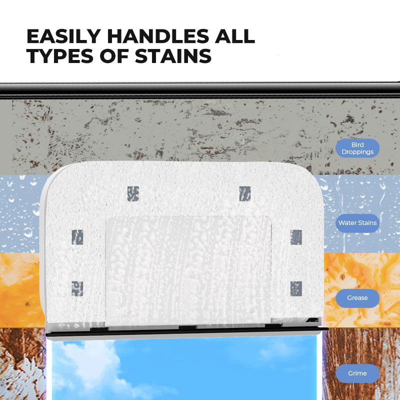 Untior Double-Sided Window Cleaner Glass Wiper Magnetic Window Cleaner Glass Wiper Cleaning Tools for High-Rise Window Car