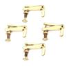 4Pcs Durable Alloy Fine Tuners String Adjusters Replacement Parts for 3 4 4 4 Violin(Gold)