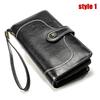 Vintage RFID Retro Genuine Leather Women's Long Clutch Wallet