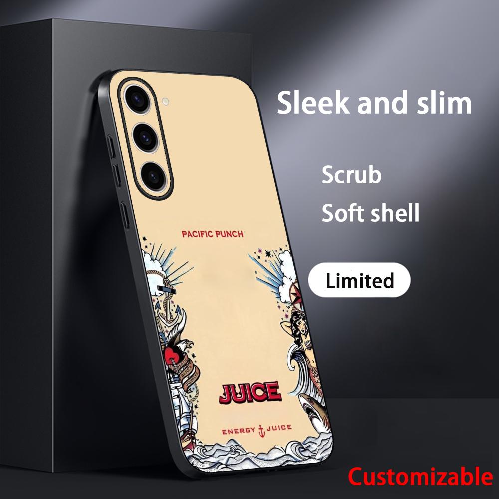 MonsterS Saftgetränk Geschmack E-energyS Handyhülle Für Samsung Galaxy S25 S24 S23 S22 S21 S20 Plus Ultra Note20 Weich Schwarz
