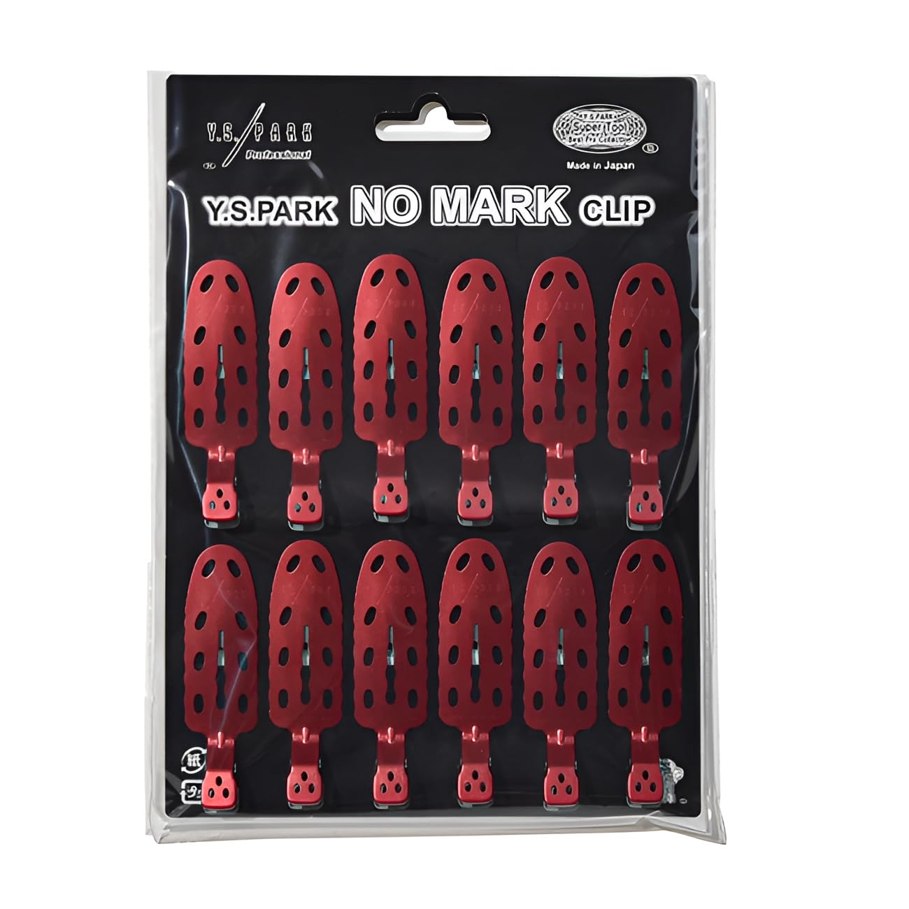 

Y.S.PARK Nomark Clips, 12-Pack, Red