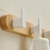 Waterproof Wooden Hanger Hook Multi-Purpose Wall Hook Modern Design Hat Hooks  Bedroom