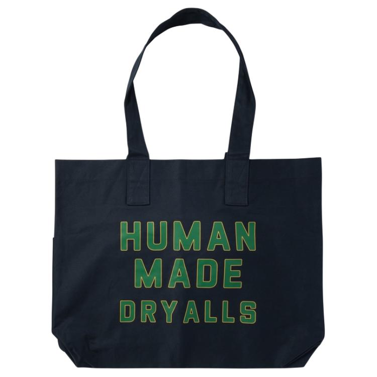 New HUMAN MADE Cotton Tote Bag, Shopping Bag, Handbag Men's Blue HM28GD043NAVY