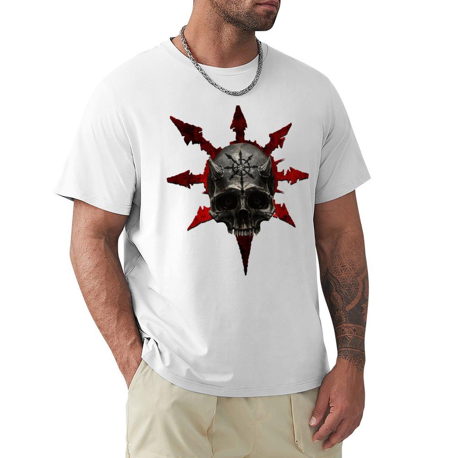 Chaos Skull Tshirt Plus Size Street Style Tee S