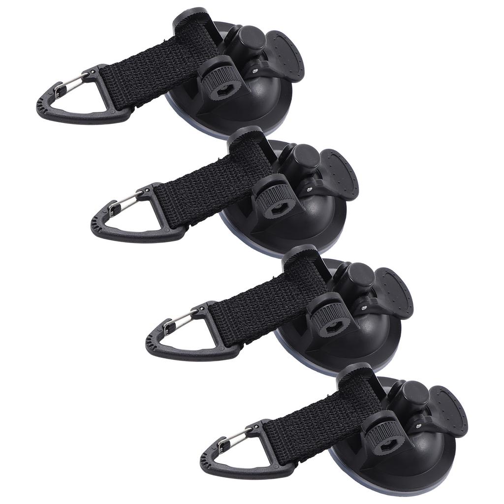 4PCS Car Tent Suction Cup High Strength Light Weight Easy Install Portable Suction Cups for Awning Tents Camping Tarp