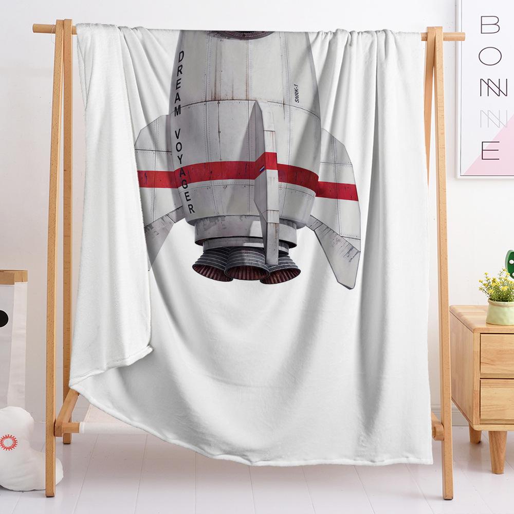 

Blanket Car Locomotive Flannel Blanket Digital Printing Nap Blanket 120X90cm