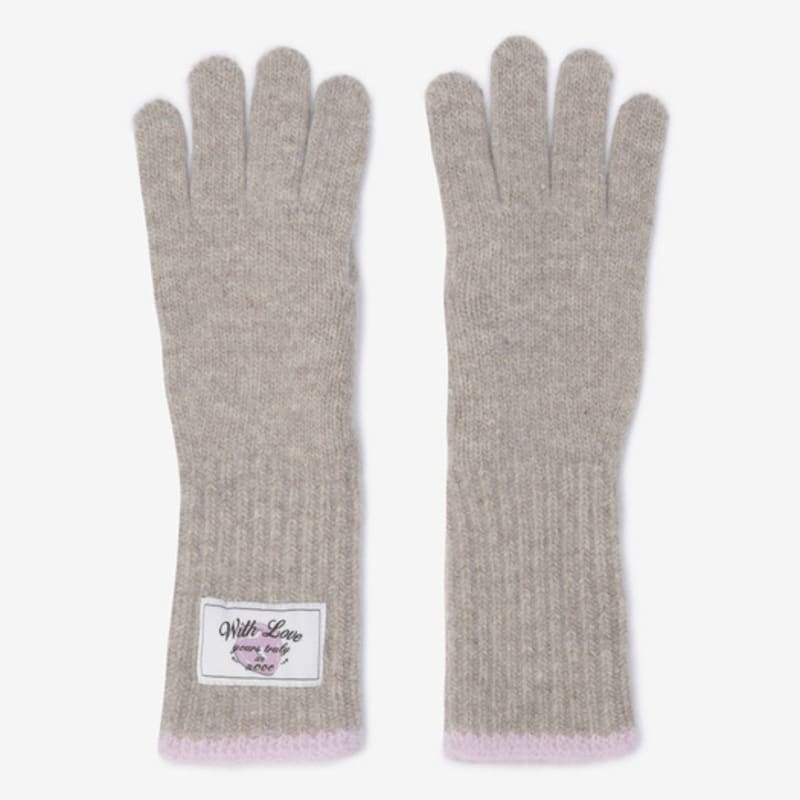 ZOOC Lauren Jung Label Color Knit Gloves DR_Z254PHV720