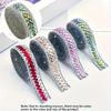 3Yards/Roll Embellishments Sparkling Rhinestone Tape Dresses Decoration Glass DIY Bag & Box Jewelry Making Parts Crystal Ribbon