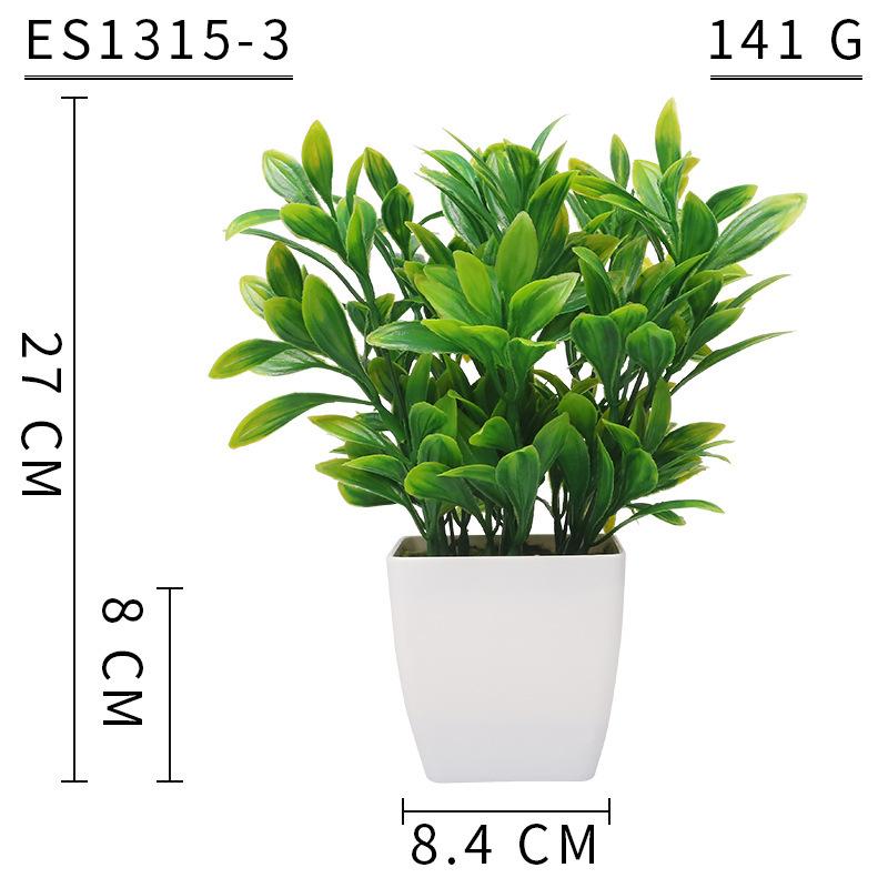 Simulated Plant Decorative Potted Plants, Indoor Desktop Simulated Green Plant Ornaments, Plastic Plant Potted Plants