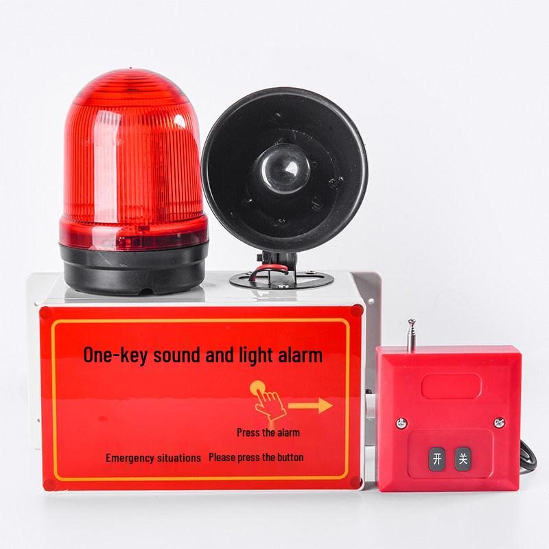 Hand-Cranked Wireless Sound & Light Alarm Device