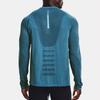 Under Armour Fitted Crew Neck Long Sleeve T-Shirt Men tops Blue 1366500-597