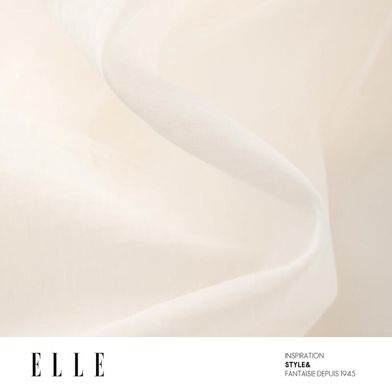 ELLE Women's Embroidered Tie-Front Long Sleeve Shirt