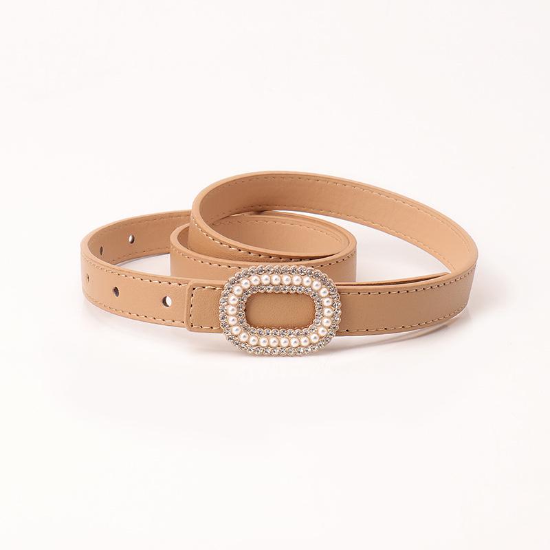 New Fashion Women's Pearl Buckle Belt - Chic, Light Luxury, Versatile Jeans Accessory