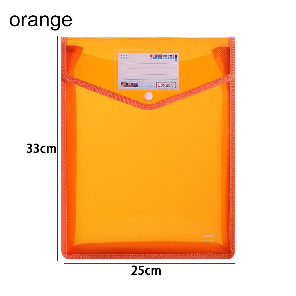 Large Capacity PVC Bag Waterproof Document Bag File Organizer A4 File Folders Envelope Folder