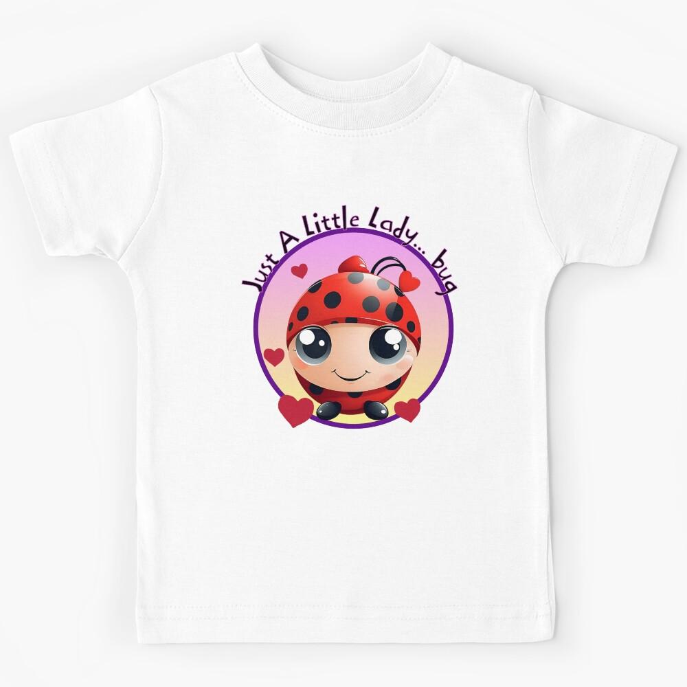 Just a Little Lady...bug - Sweet Toddler Design Kids T-Shirt 140