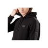 Emporio Armani FW22 Letter Casual Micro Logo Print Loose Hoodie Men hoodies Black 6LPM44-PJ05Z-1200