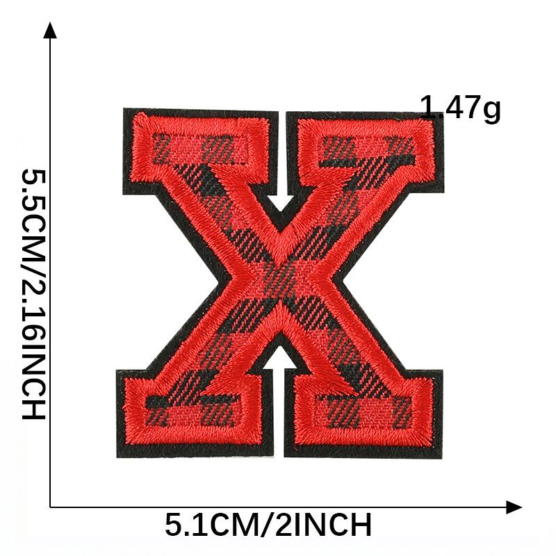 Computer Embroidery Label Cloth Embroidery English Alphabet Embroidery Badge Sticker Clothing Accessories Hat Accessories Patch Cloth Sticker