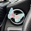 Dynamic Butterfly Car Vent Clip - Colorful Embroidered Wings, Easy to Install, Durable Fabric, Unique and Beautiful Car Decorati
