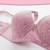 Comfortable Cotton Printed No Steel Rings Gathering Adjustable Anti-sagging Women's Lingerie Bra