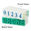Uxcell Removable Number 1 Character Digit Combination Number Custom Number Stamps Stamps, Set, Rubber, 0-9 Stamps, Stamps,