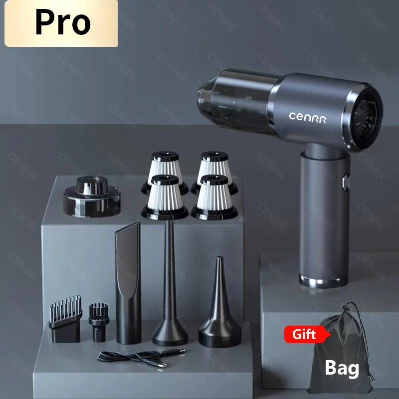 CENRR 140000PA Car Vacuum Cleaner Portable Mini Powerful Handheld Wireless Cleaner Strong Suction for Blower Home Appliance