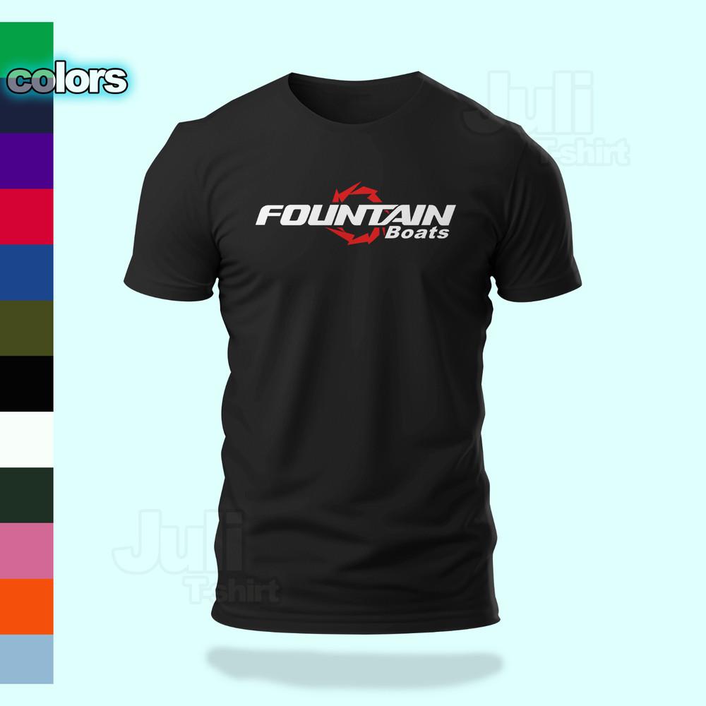 Fountain Boats Men s & Women s Logo funny t-shirt  Size S-5XL USA Unisex T-Shirt XL