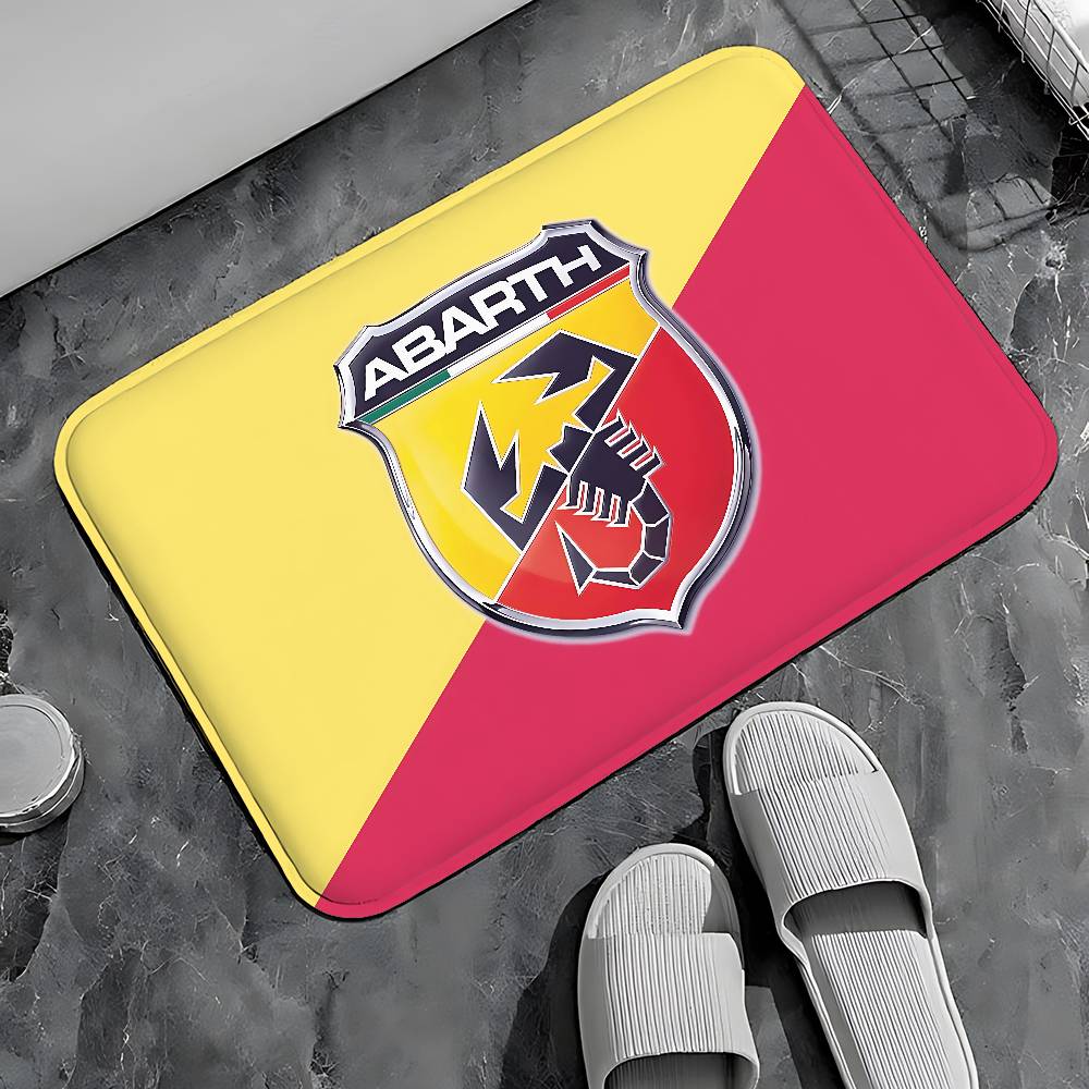 A-Abarths Fiat Entry Door Floor Mat Festive Decorations Carpet Bathroom Anti-slip Mat Entrance Doormat