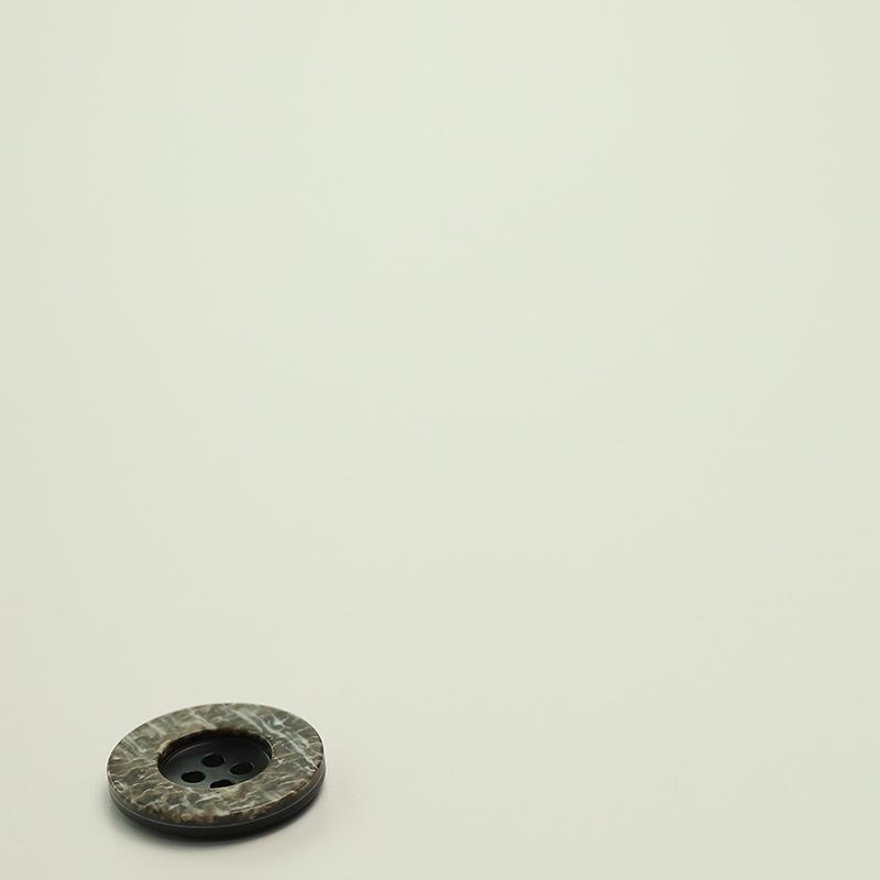 

5 шт. пуговицы с широким краем и четырьмя глазами, пуговицы из смолы для одежды, костюм, твидовый пиджак, кожаное пальто, аксессуары, декоративные пуговицы 3 #[Four-eye wide-edge concave brown color] 17.5mm