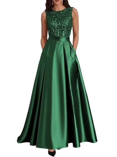 Evening Dress European and American Style New Banquet Host Long Dance Simple Temperament Sleeveless Dress 1011 New