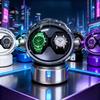 Prostorově stylizovaný duální box na natahovač hodinek, antimagnetický mechanický natahovač hodinek, displej, úložný prostor