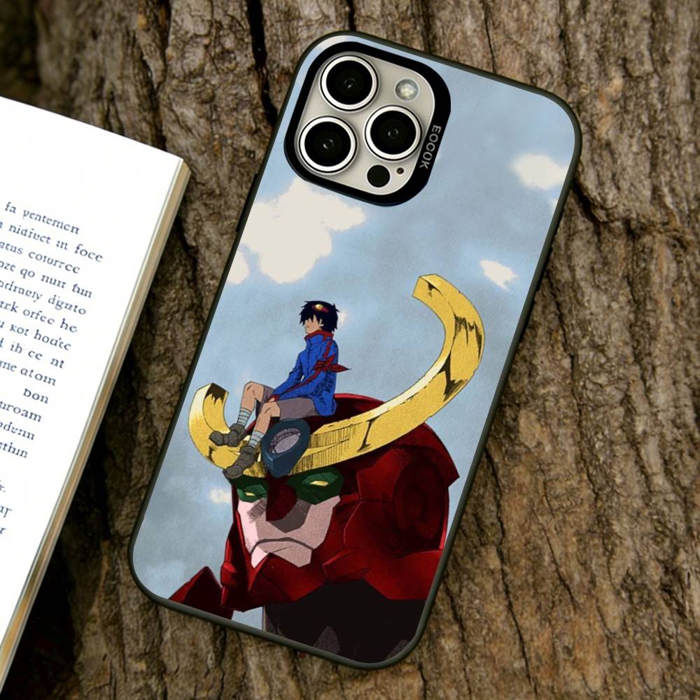 Gurren Lagann Phone Case For iPhone 17,16,15,14,13,12,11 Plus,Pro Max,XS,Colorful Silver Black Cover