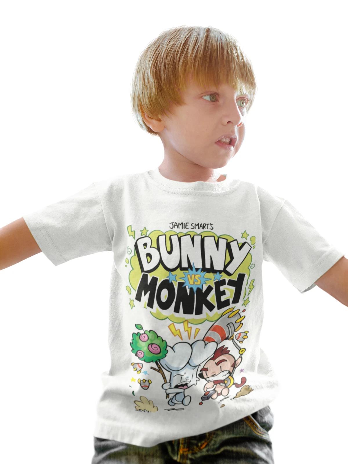 bunny vs monkey film movie horror 2025 boys girls kids kids boys T-Shirt 160