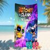 Customizable personalized beach towels Astro Bot themed designs.Suitable for the beach, yoga, sports;ideal as beach accessories