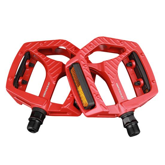 

1 пара велосипедных педалей с герметичными подшипниками. Полая конструкция. Нескользящий универсальный резьбовой порт. Простая установка. Педали MTB. Аксессуары для велосипеда. красный