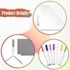 LED-Message Board Acryl Whiteboard Kreativ Löschbar mit 7 bunten Stiften für Jahrestag